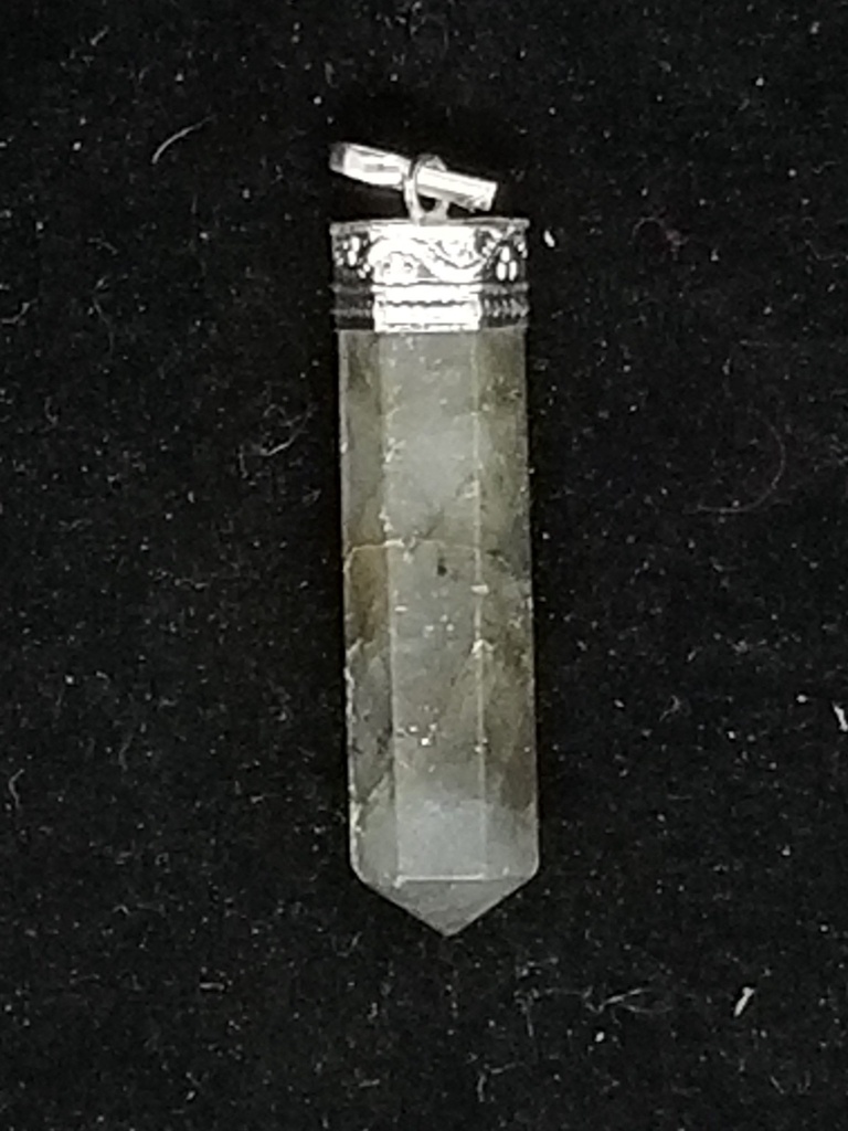 [3215040311] Labradorite Point Pendant
