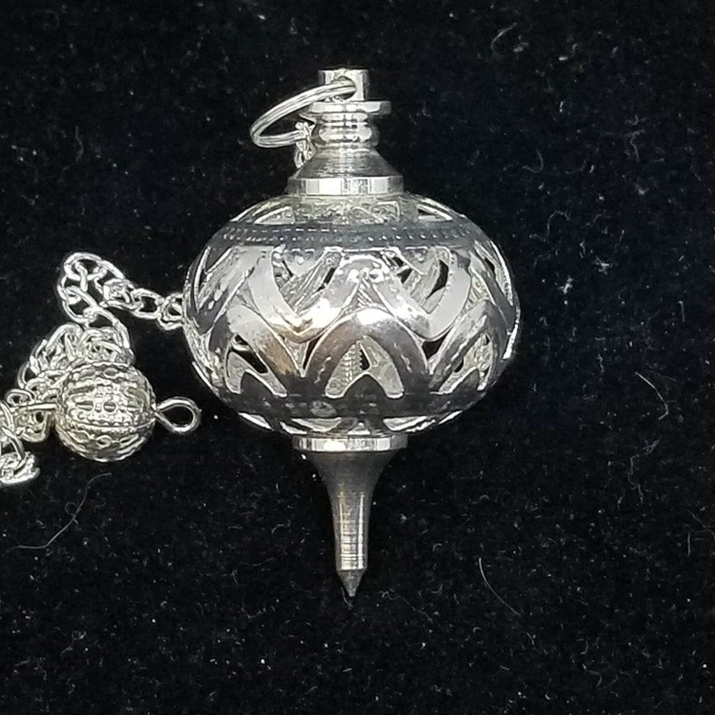 Silver Jali Pendulum