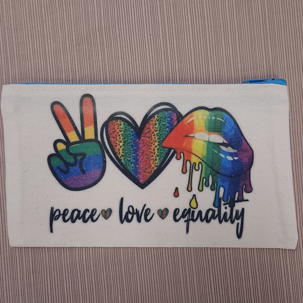 [10592] Peace Love Equality Pouch
