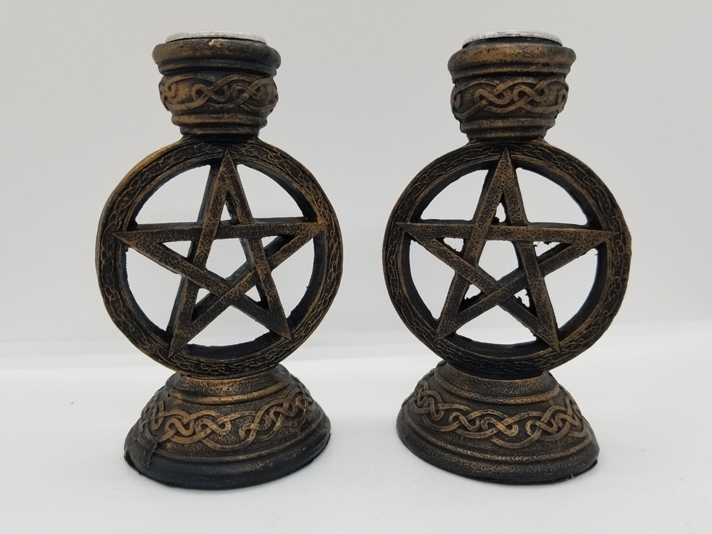 [176549135200] Pentagram Candleholders