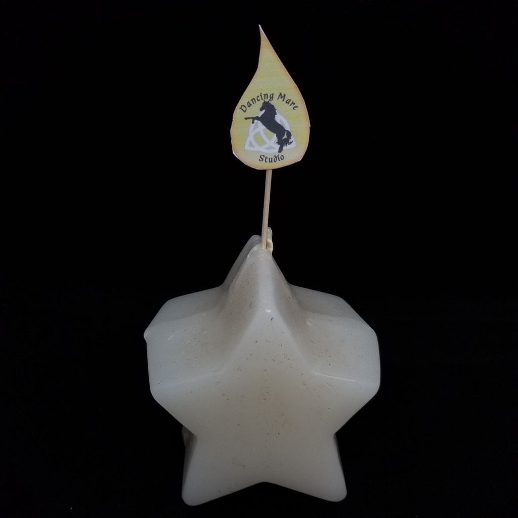 [7692] Standing Star Candle