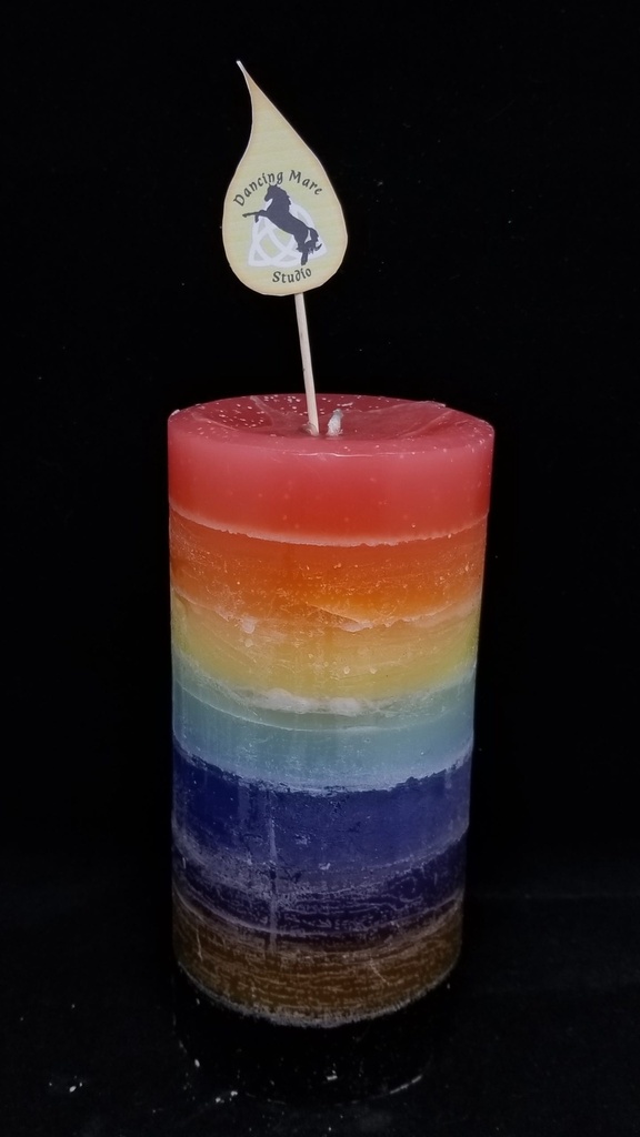 [7709] Chakra Pillar Candle