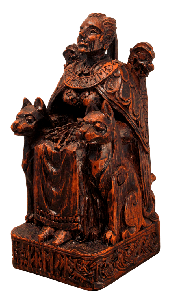 [141303080911] Seated Freya Statue