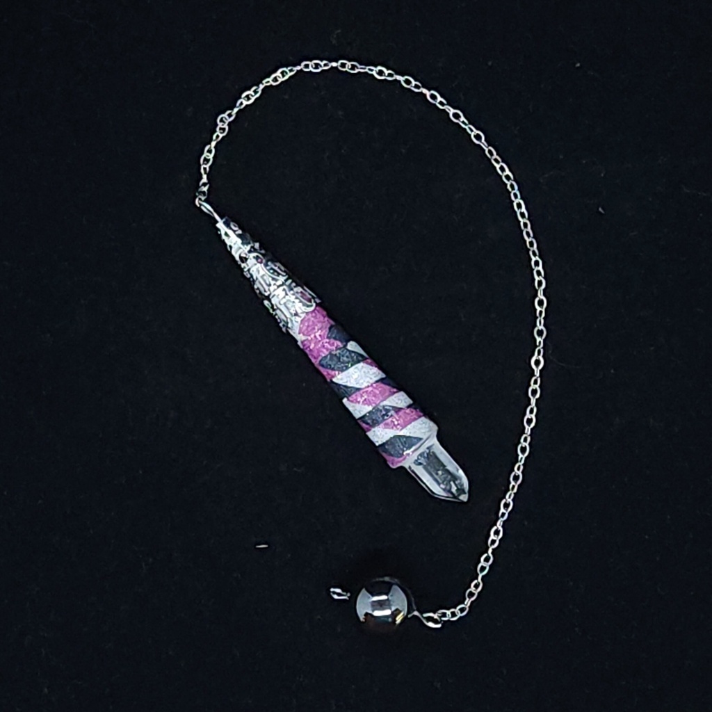 [96354320003] Quartz-Tipped Quilled Pendulum (#20003)