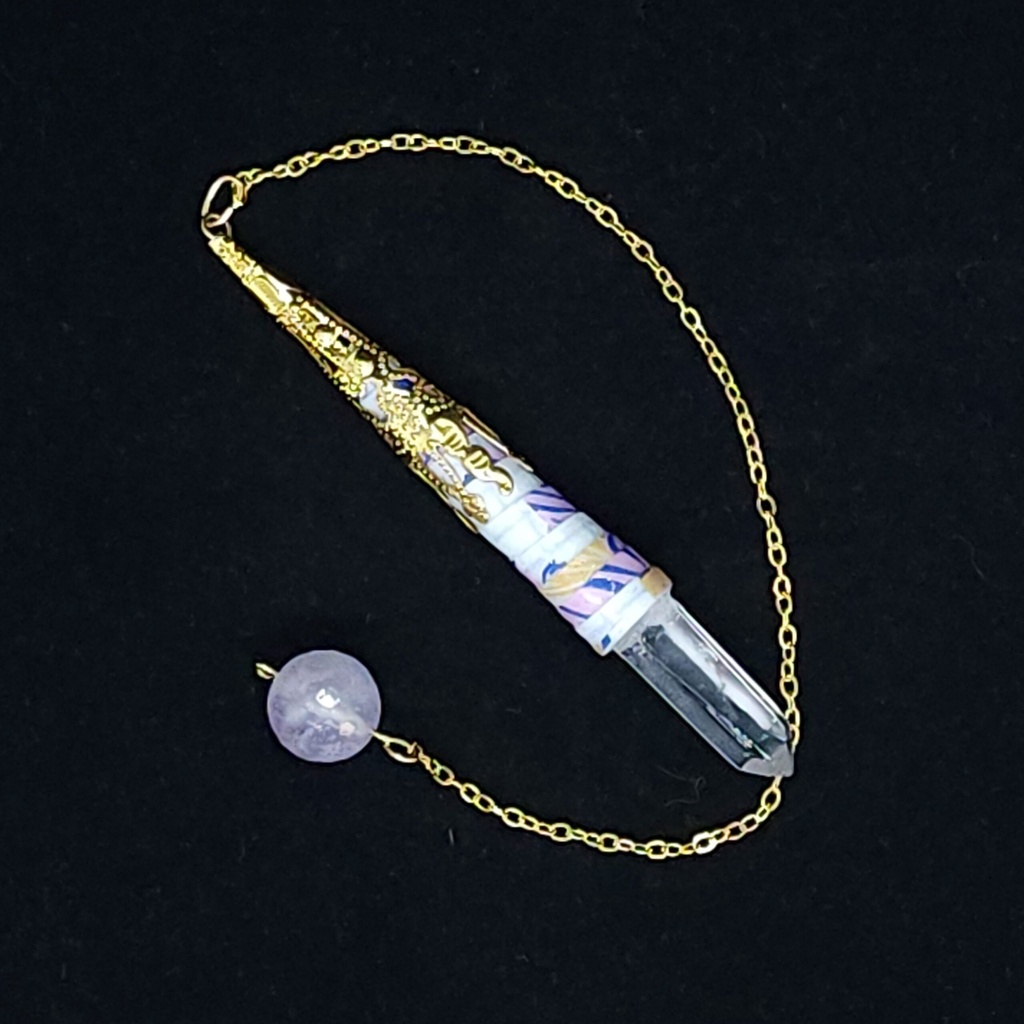 [96354320020] Quartz-Tipped Quilled Pendulum (#20020)