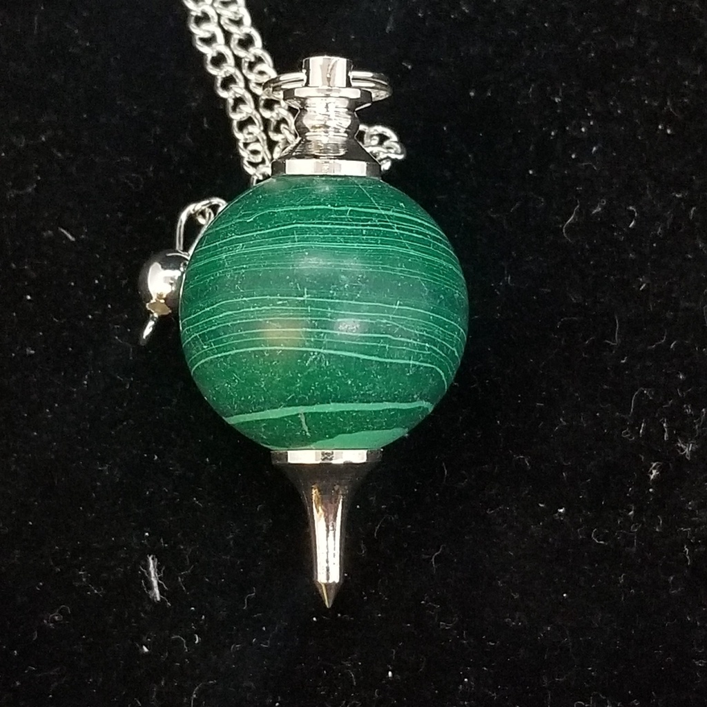 [1235240608] Malachite Sephoroton Pendulum