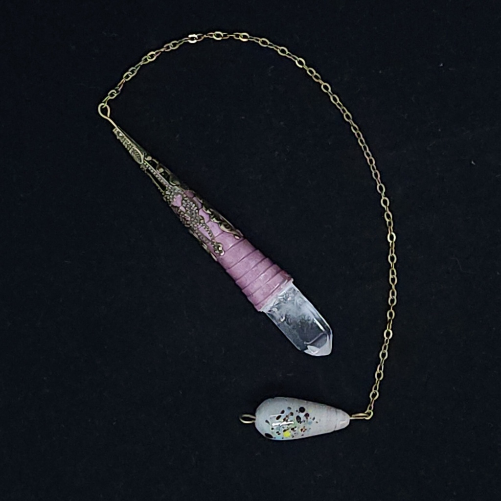 [96354320018] Quartz-Tipped Quilled Pendulum (#20018)