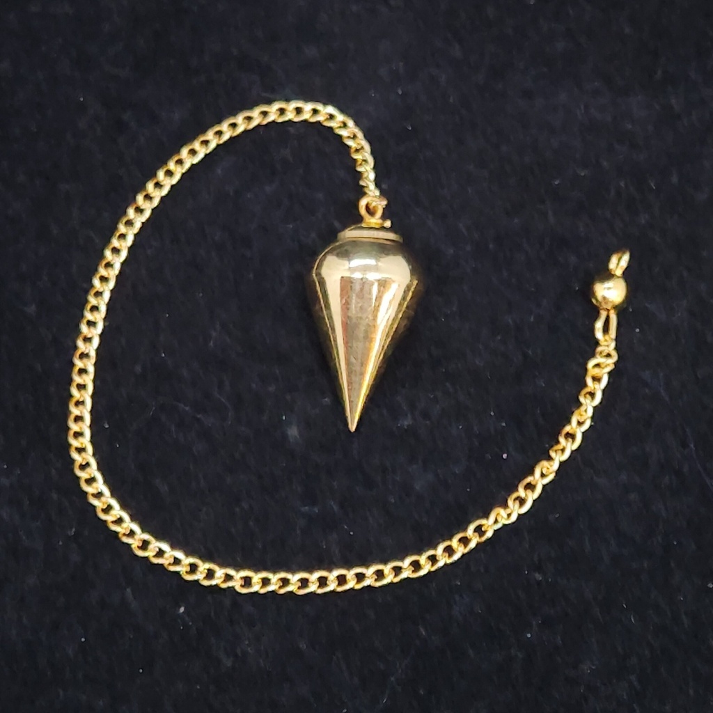 [123528090508] Chambered Brass Pendulum (small)