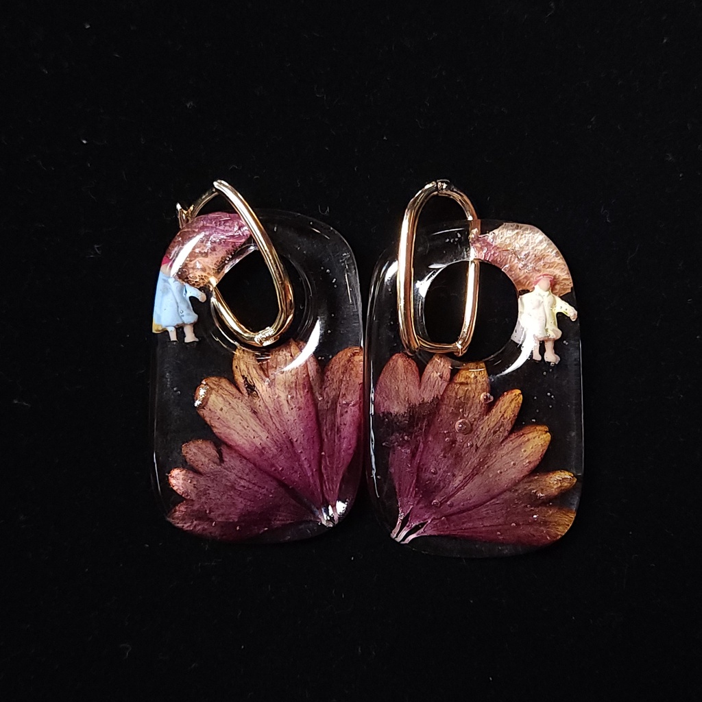 Crimson Whispers Earrings