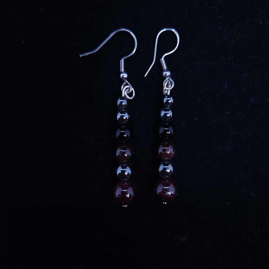 Garnet Protection Earrings