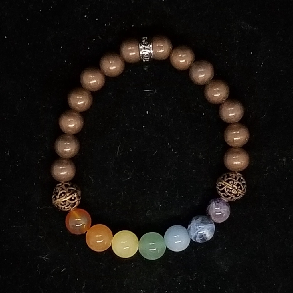 [3215021007] 7 Chakra Copper Bracelet