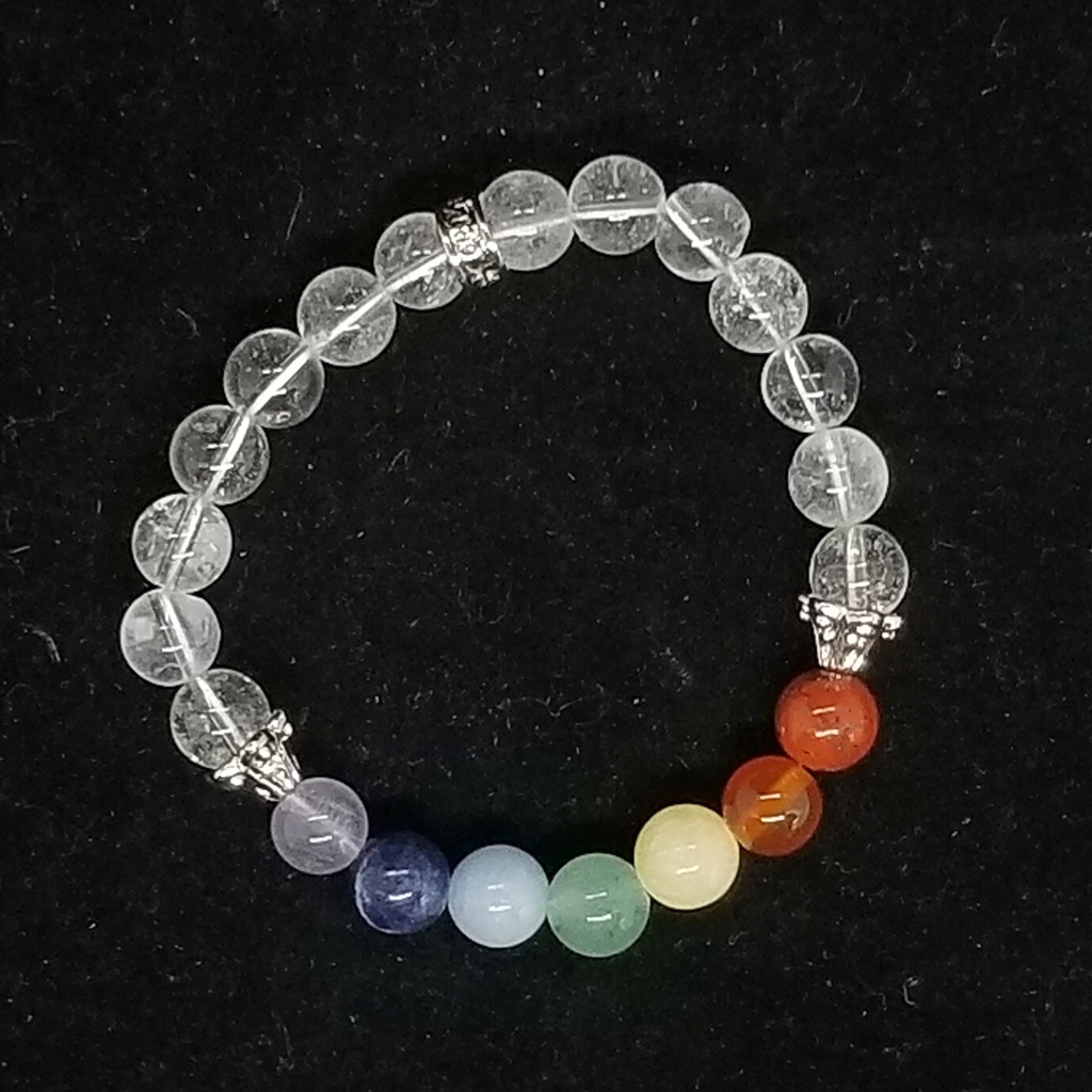[3215021005] 7 Chakra Quartz Bracelet