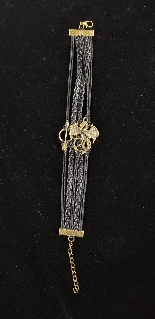 [9915021672] Dragon Leather Bracelet
