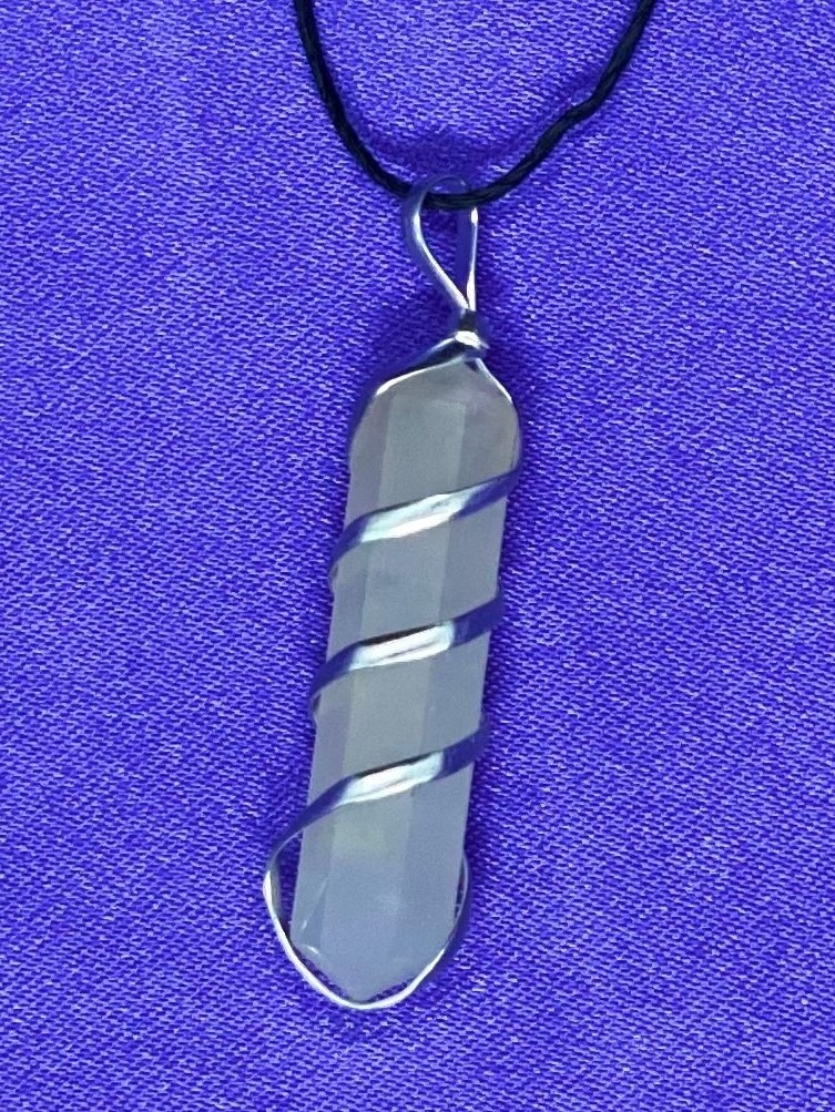 [40215] Wire Wrapped Smoky Quartz Pendant