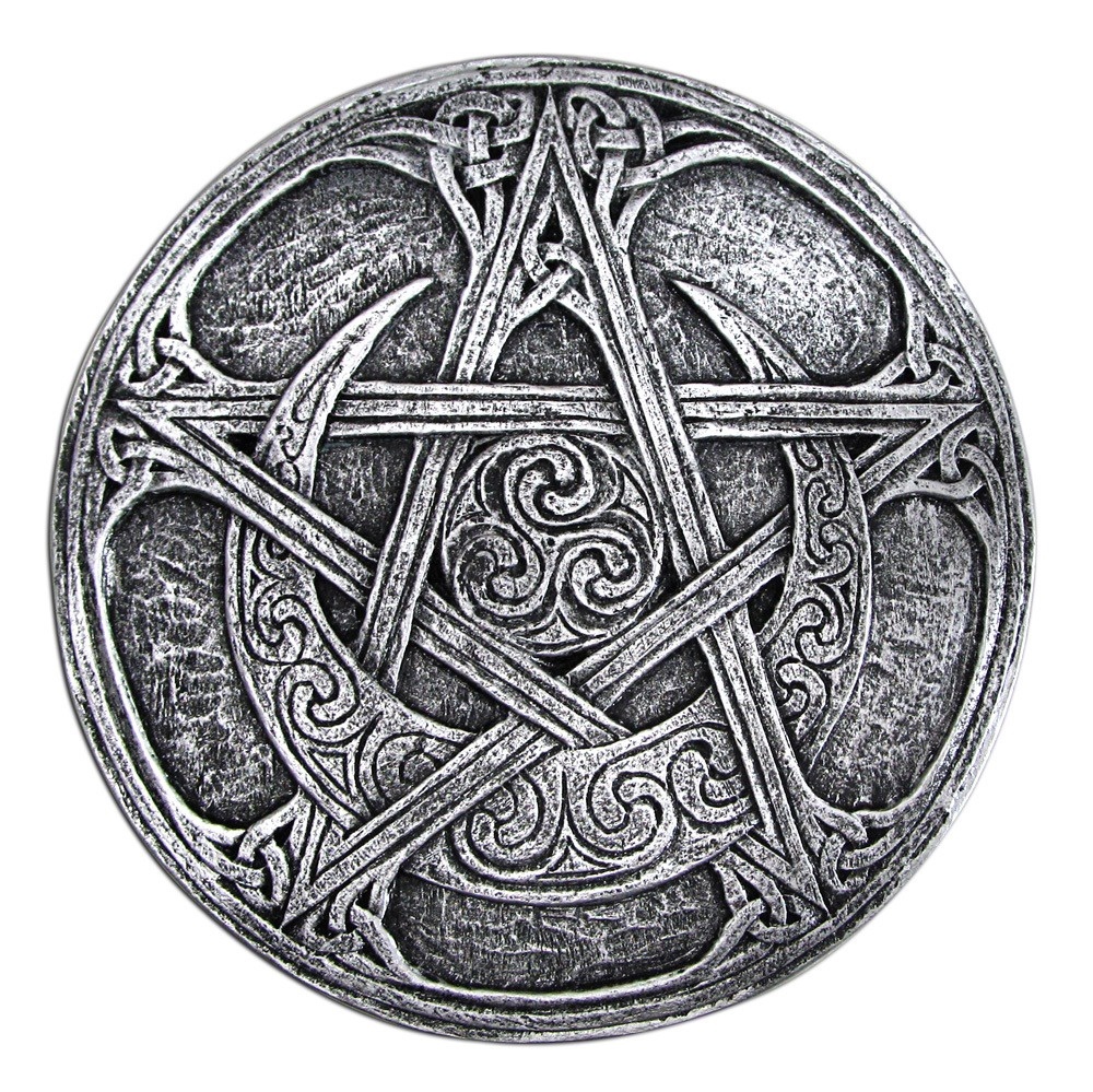 [1413020661] Moon Pentacle Plaque