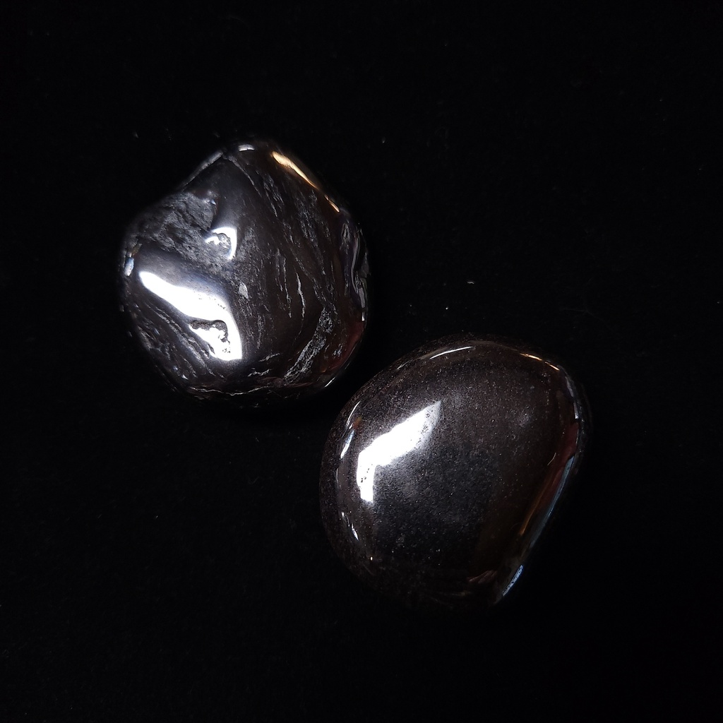 Hematite Palm Stone