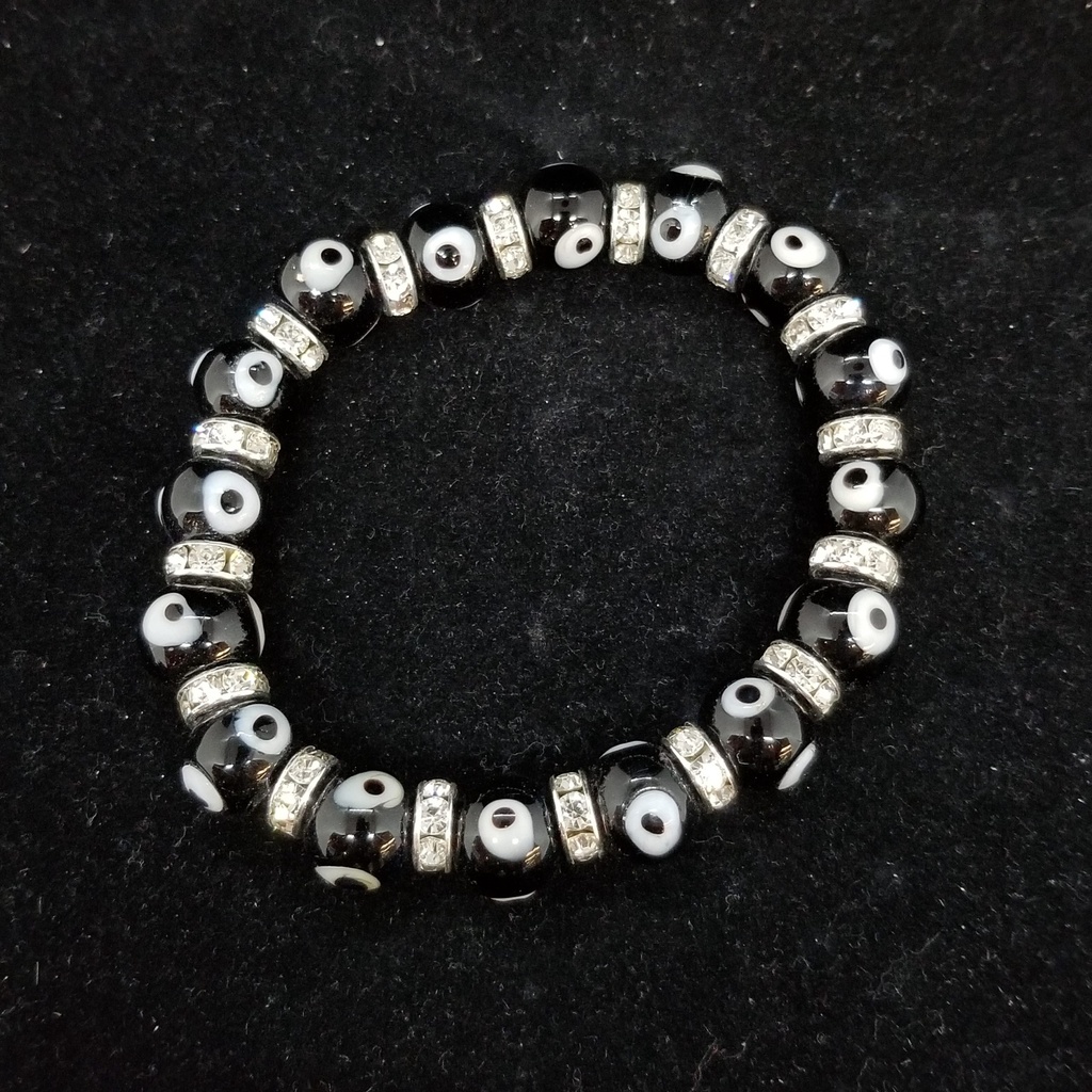 [3215021412603] Black Evil Eye Protection Bracelet