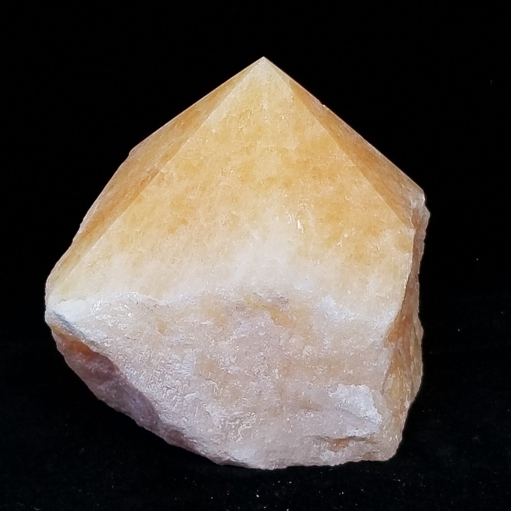 [3209220404] Orange calcite - Point w/ Polished Top