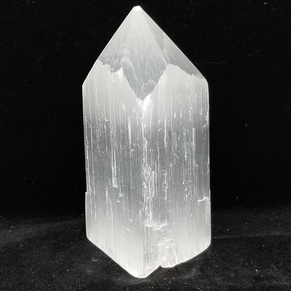 [3209200404] Selenite - Point w/ Polished Top