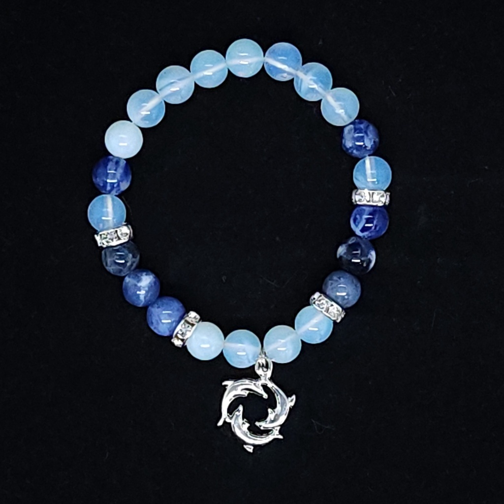 Opalite and Sodalite Bracelet