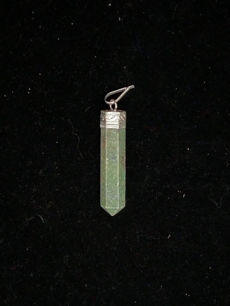 [32150403235] Ruby Fuchsite Point Pendant