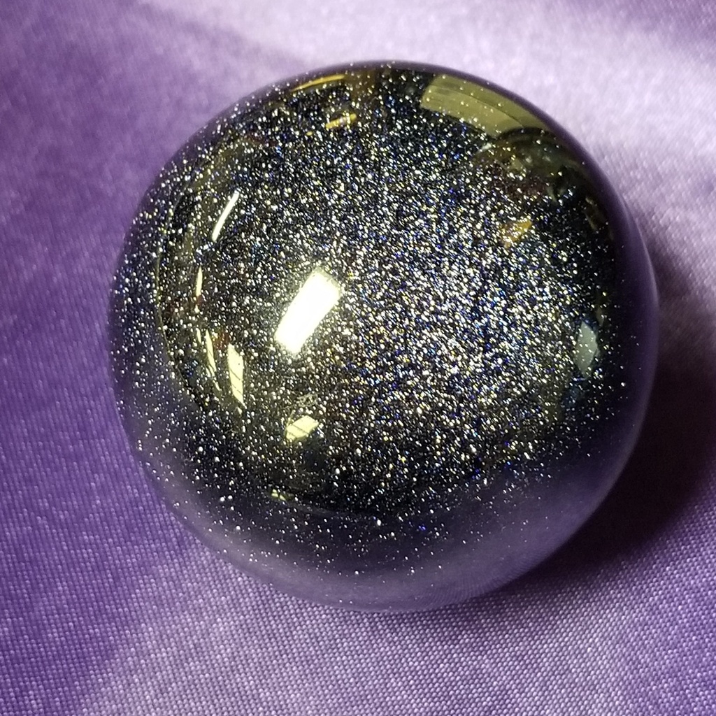 [3209471745] Blue Goldstone Ball