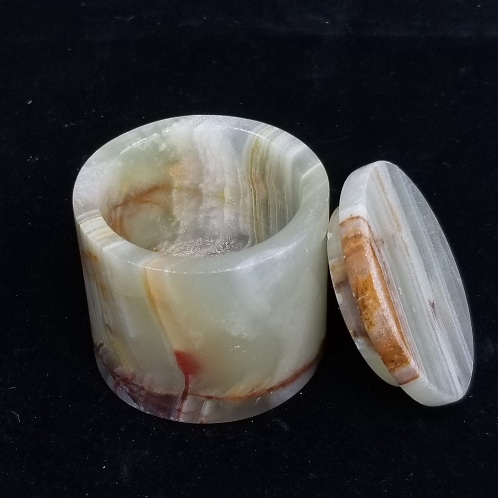 [3232040211] Round Onyx Boxes