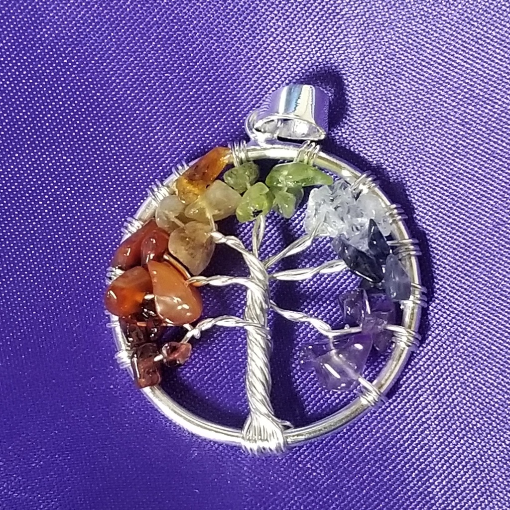 [121504021237] Tree of Life Chakra Pendant