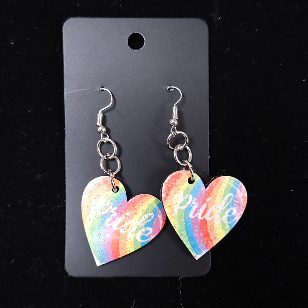 Pride Heart Earrings