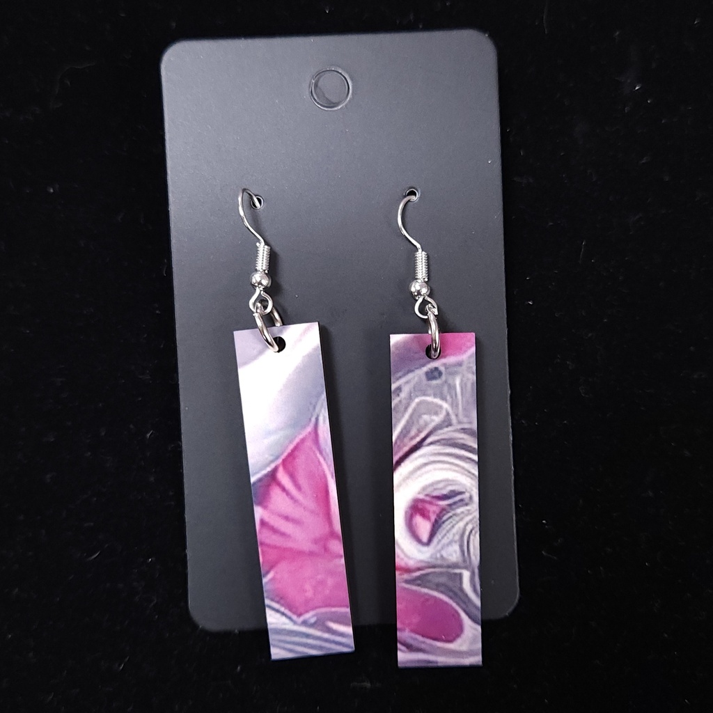 Pink Swirl Earrings