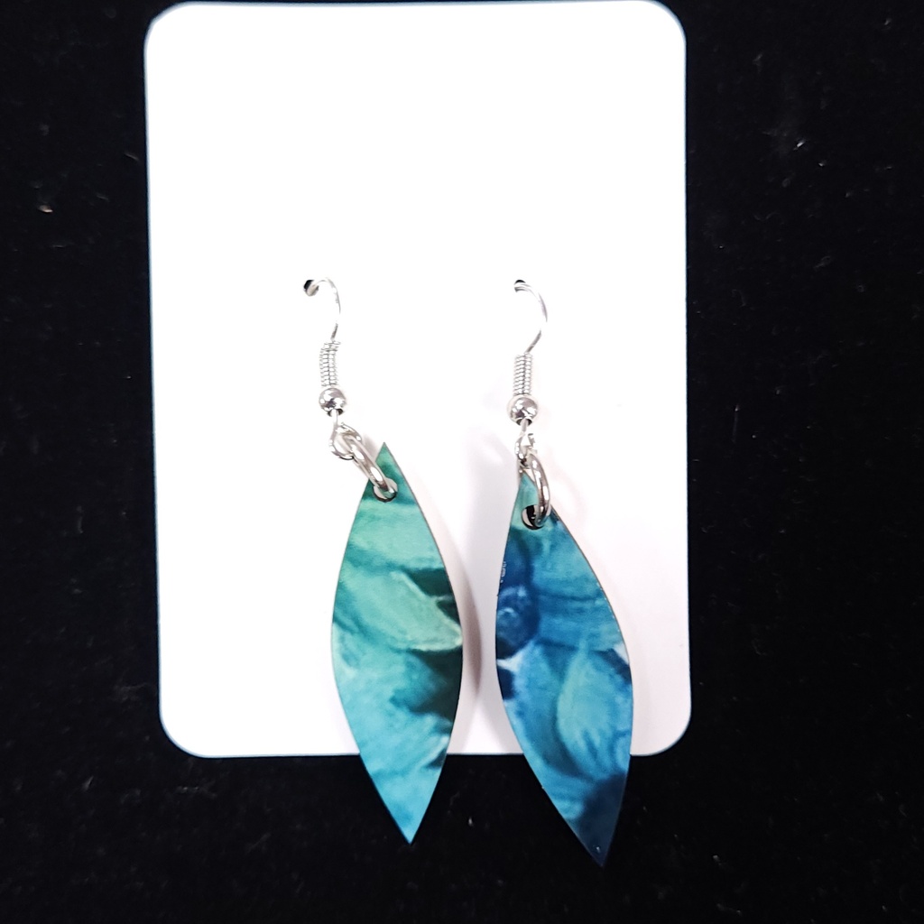 Blue Diamond Earrings