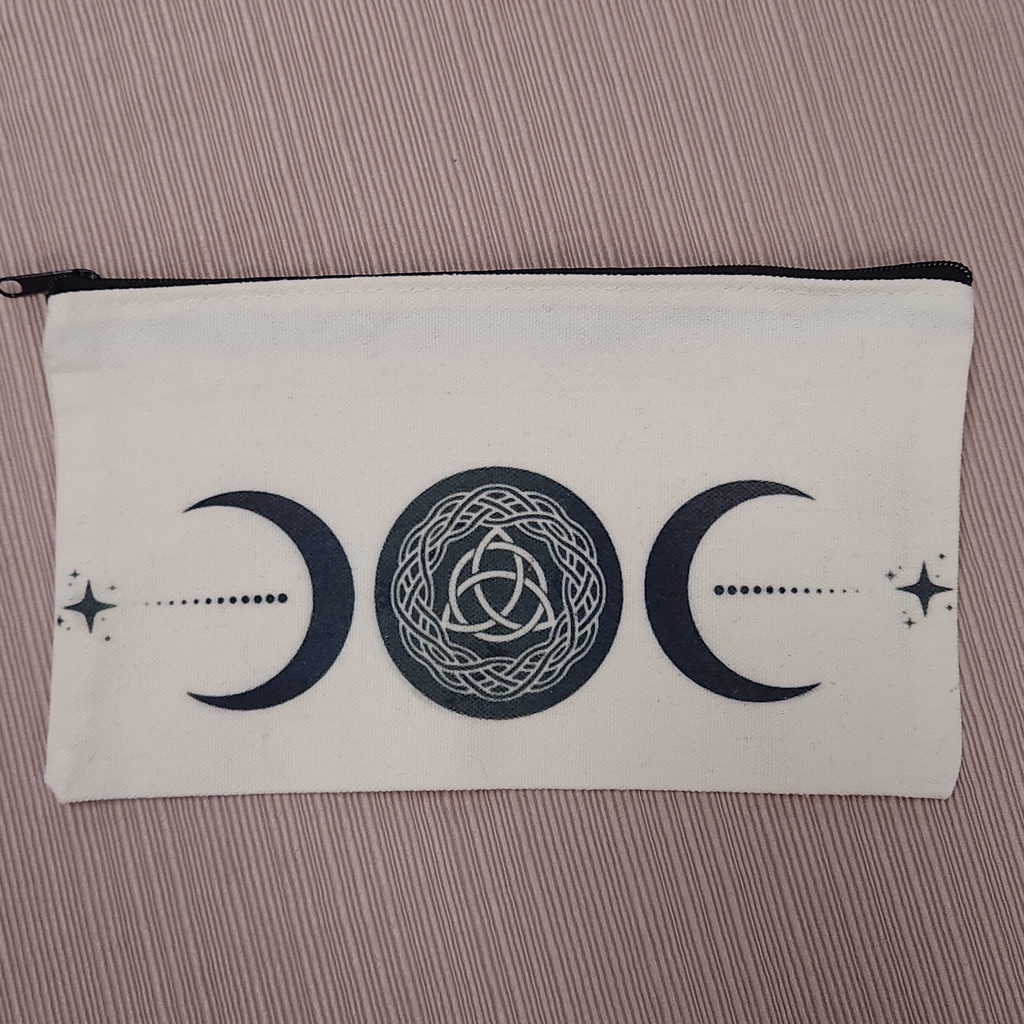 [10587] Triple Moon Triquetra Pouch