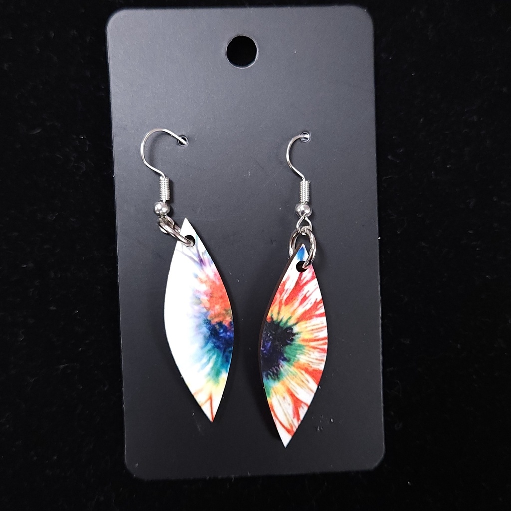 Tie Dye Diamond Earrings