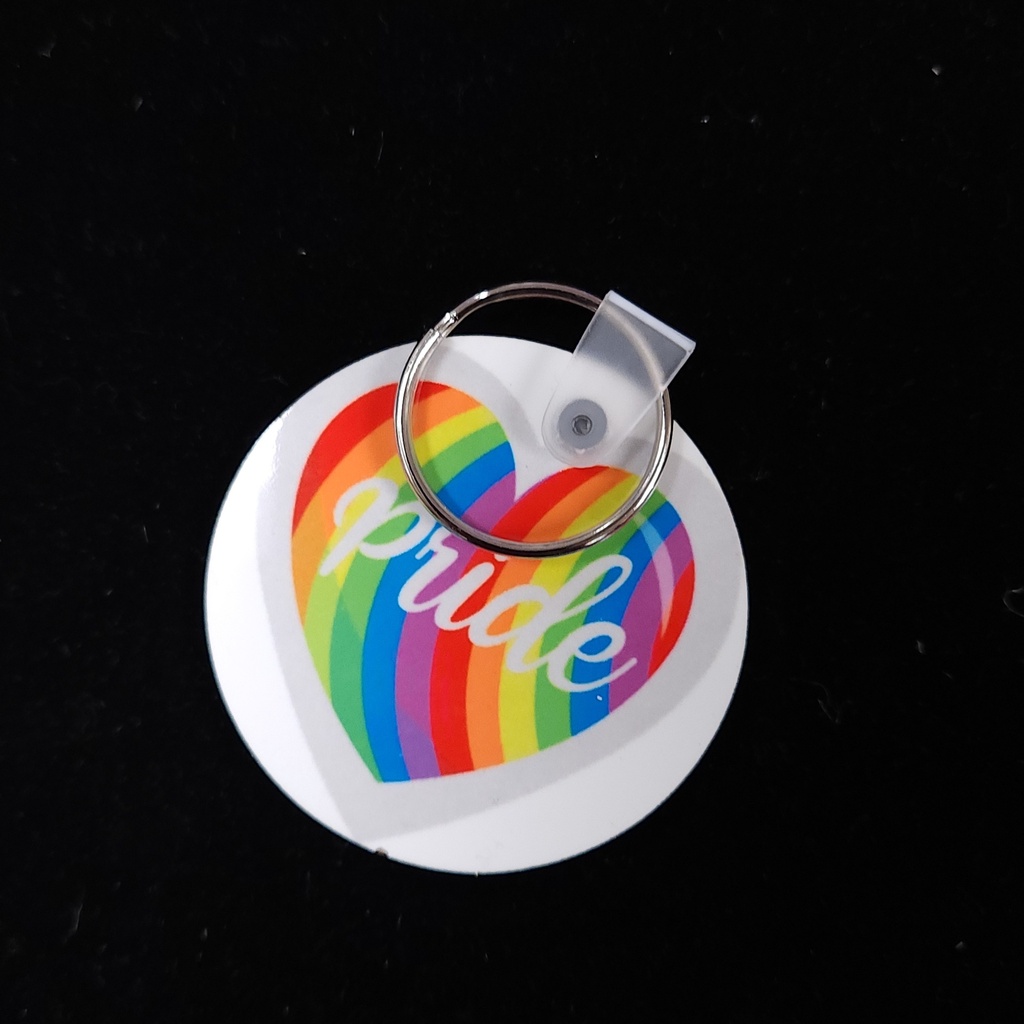 [10562] Pride Heart Keychain