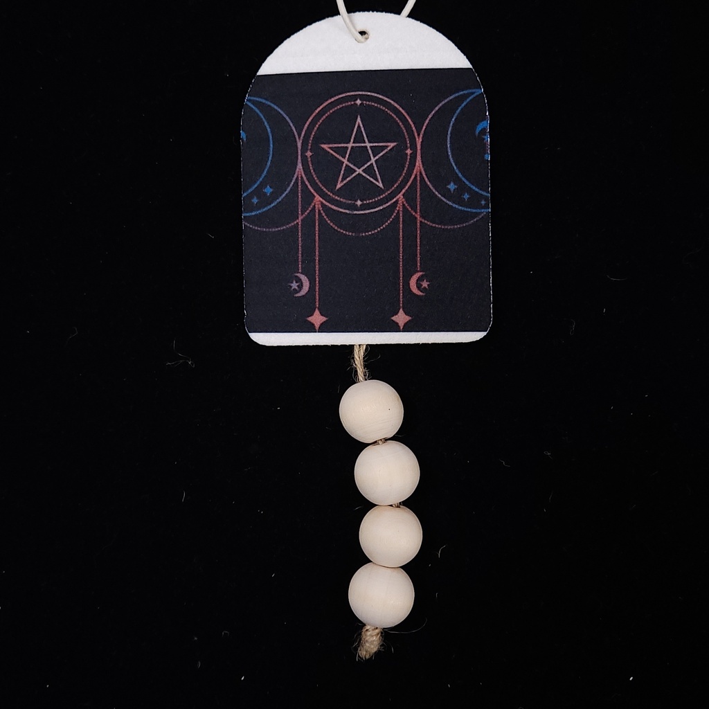 Triple Moon Pentacle Air Freshener