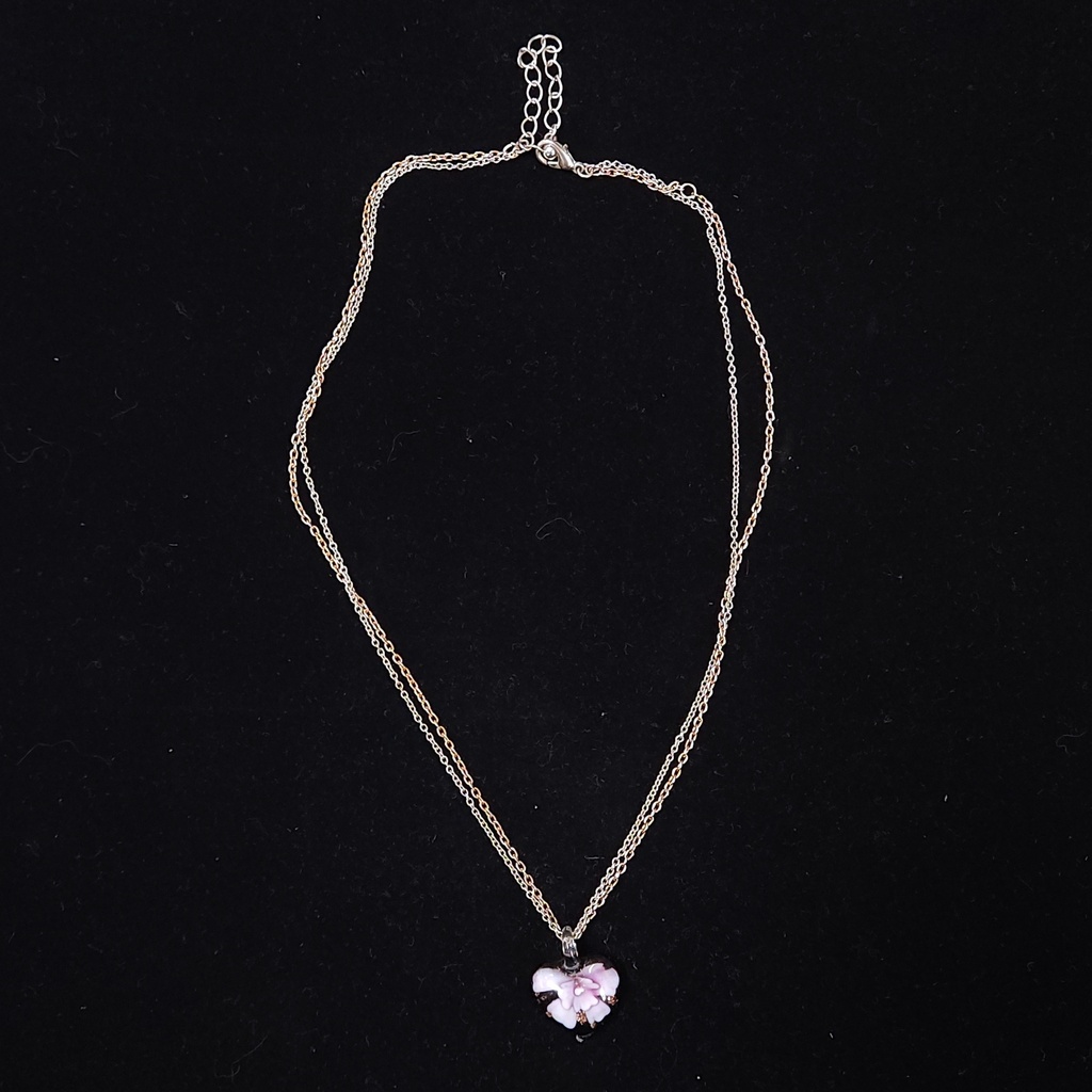 [10531] Floral Heart Necklace