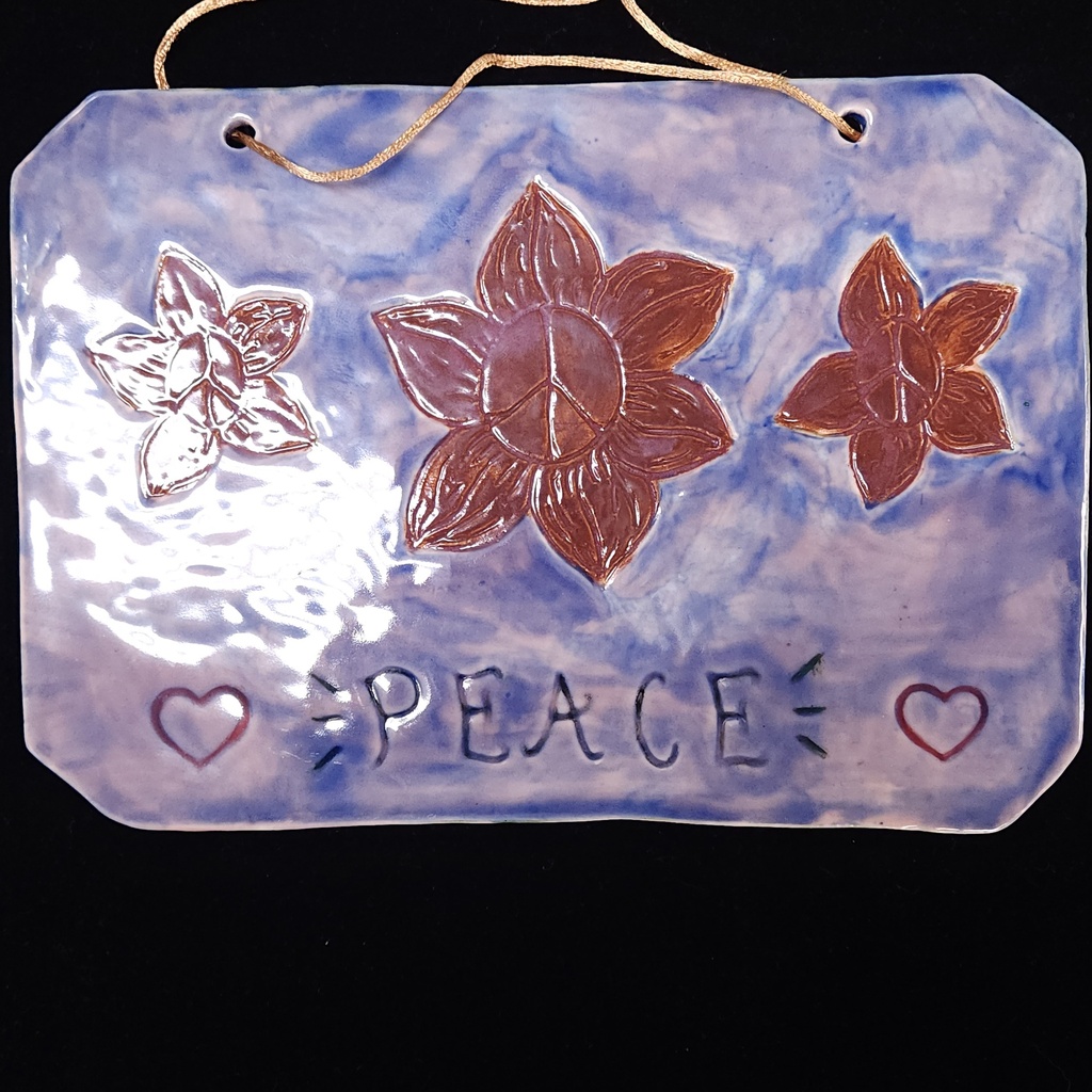[10428] Peaceflower Plaque