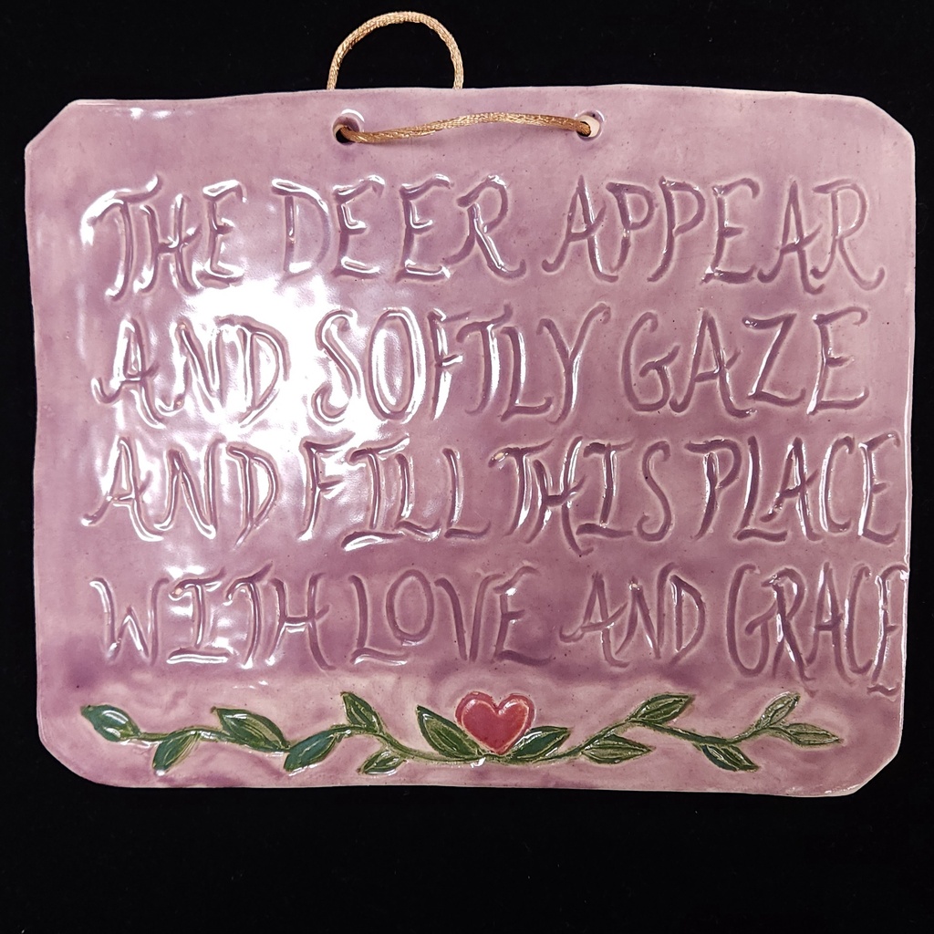 [10430] The Deer Appear Plaque