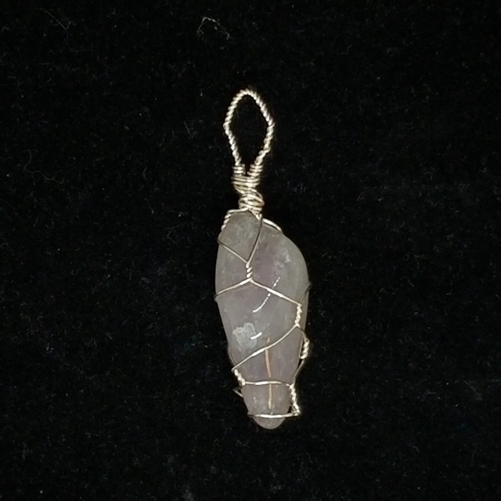 [681504030208] #8 Wrapped Quartz Pendant