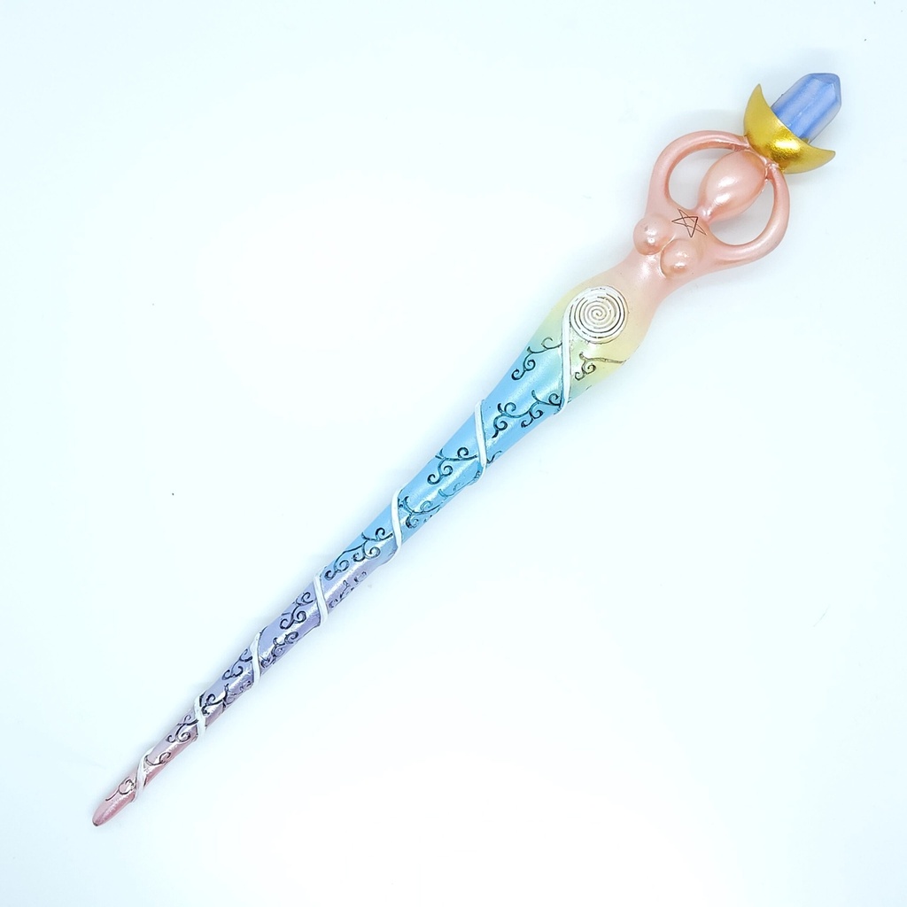 [1718010225] Spiral Goddess Wand