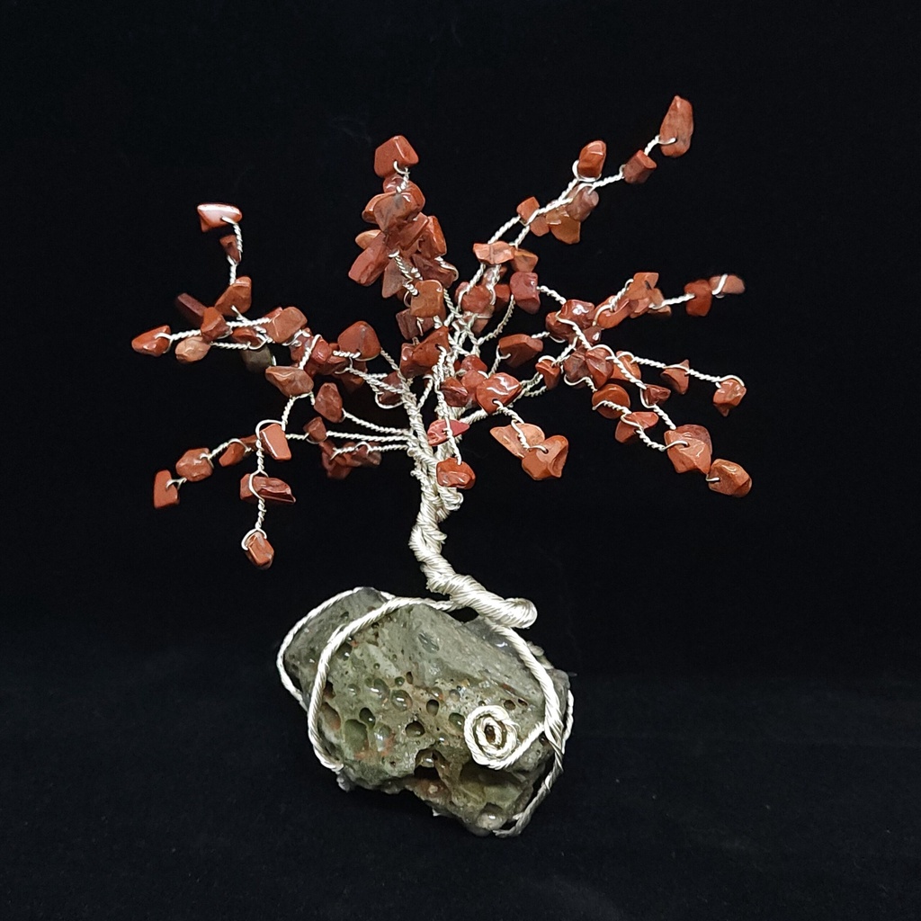 [3613010733] Red Jasper Crystal Tree