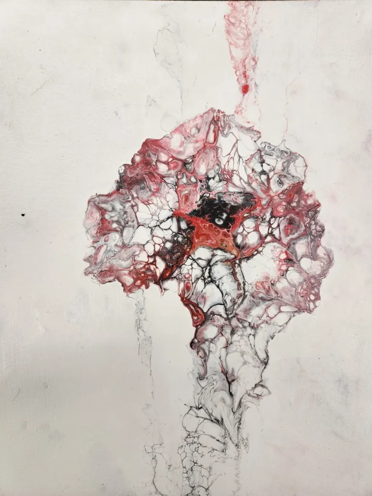 [0713171411196] "Deconstructed Crane" painting