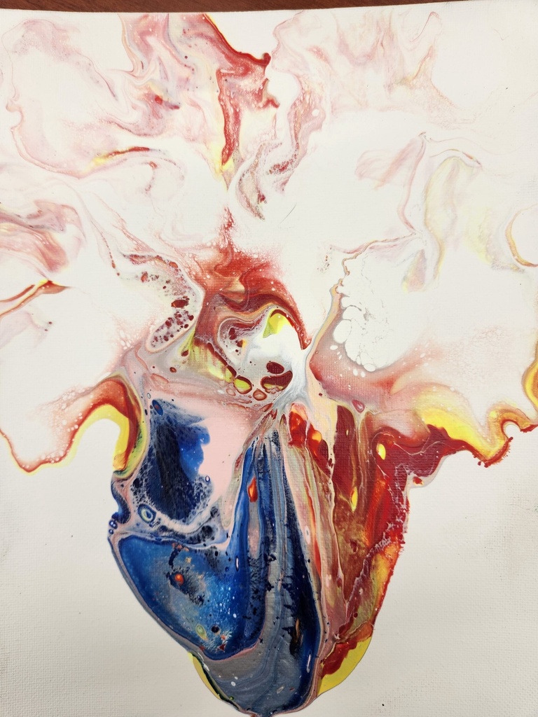 [071317100885] "Heart In Bloom" painting