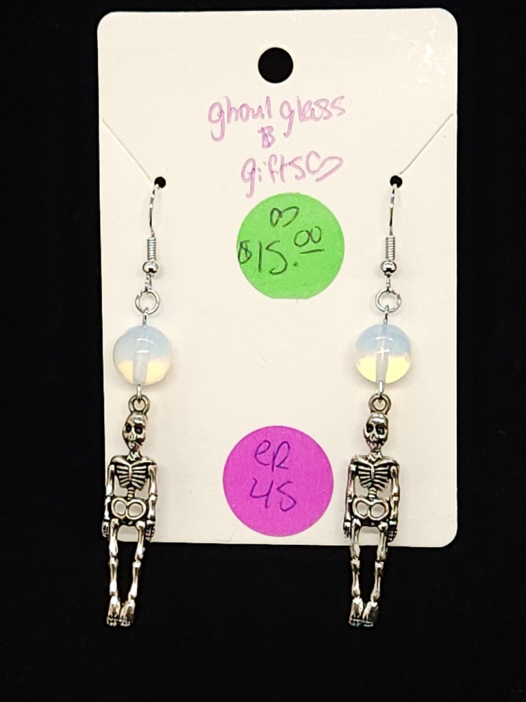 [5015051445] Opalite Skeleton Earrings (ER45)