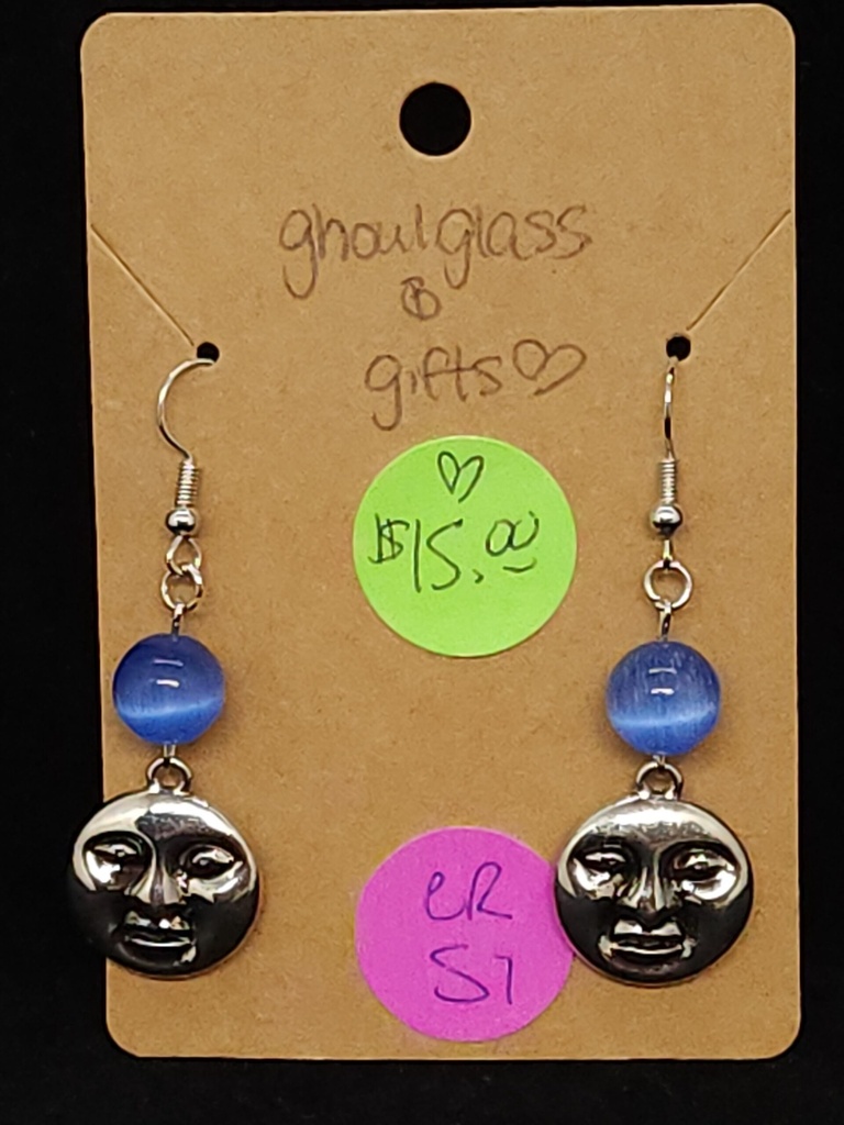 [5015051451] Periwinkle Moon Earrings (ER51)