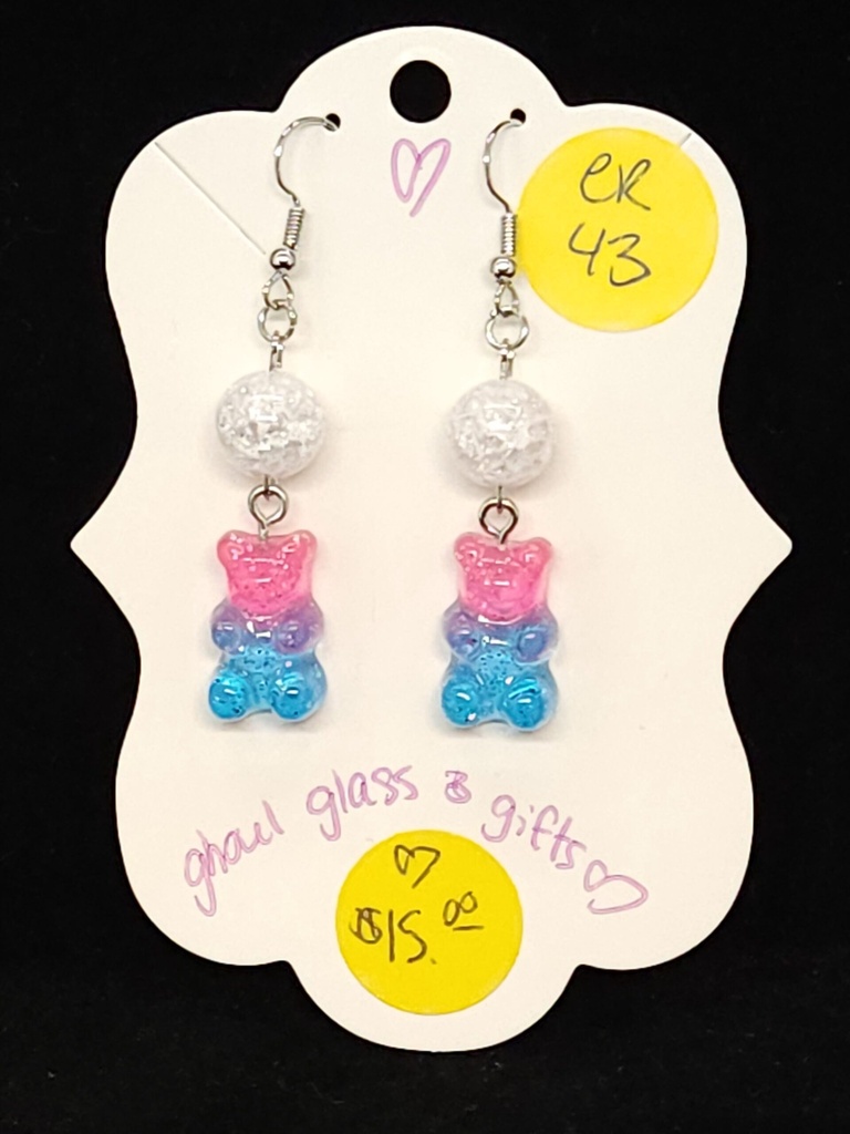 Trans Pride Gummy Bear Earrings (ER43)