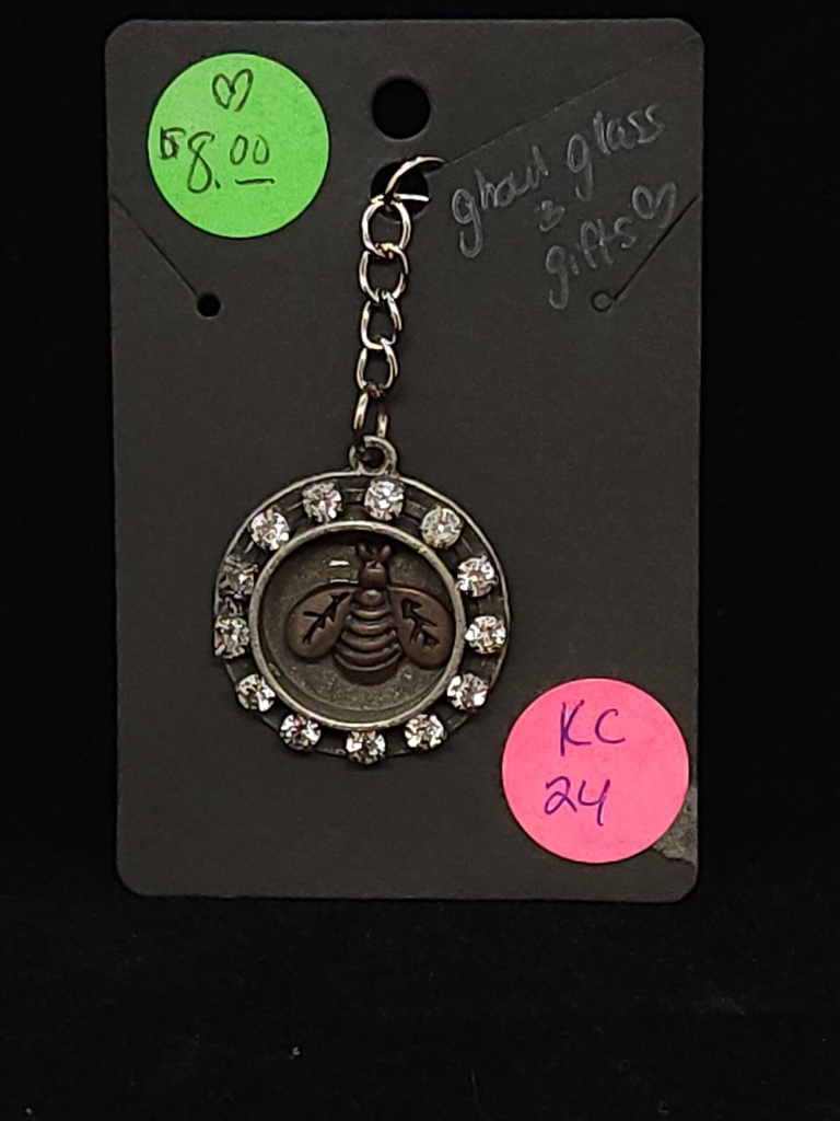 [5015090524] Circle Bee Keychain (KC24)
