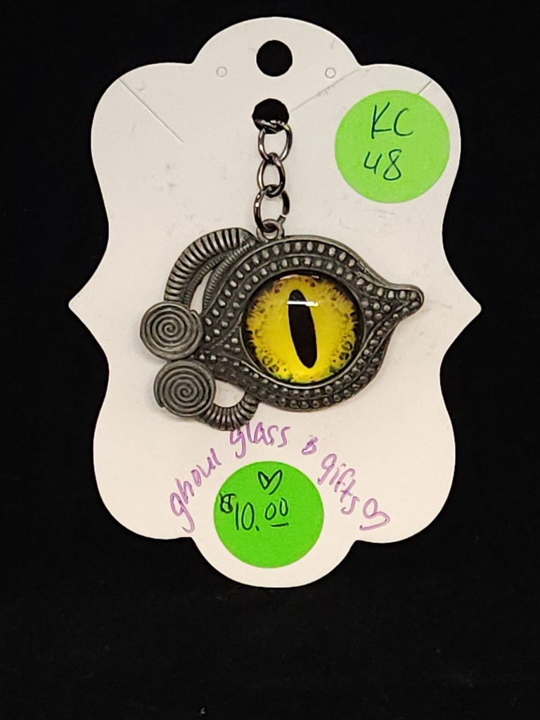 [5015090548] Pewter Eyeball Keychain (KC48)