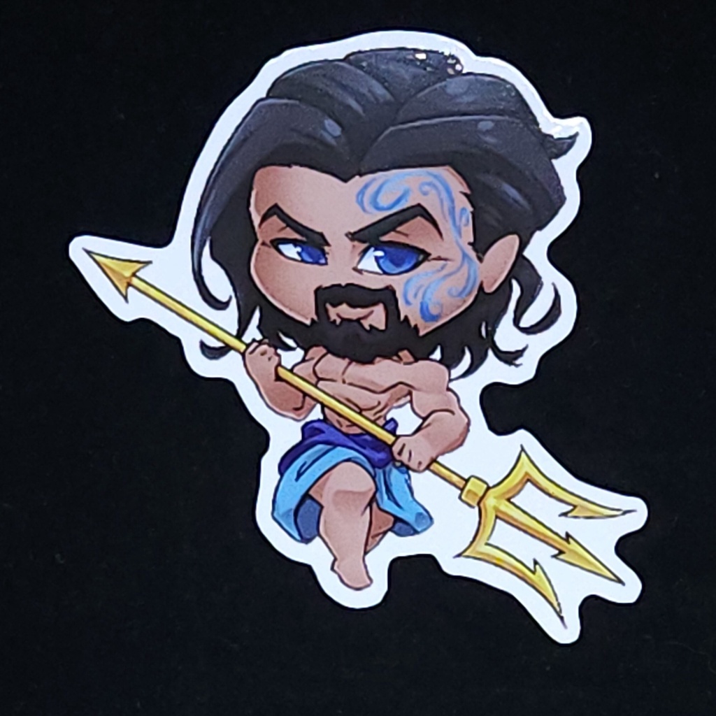 [9813220361] Little Olympus Poseidon Sticker