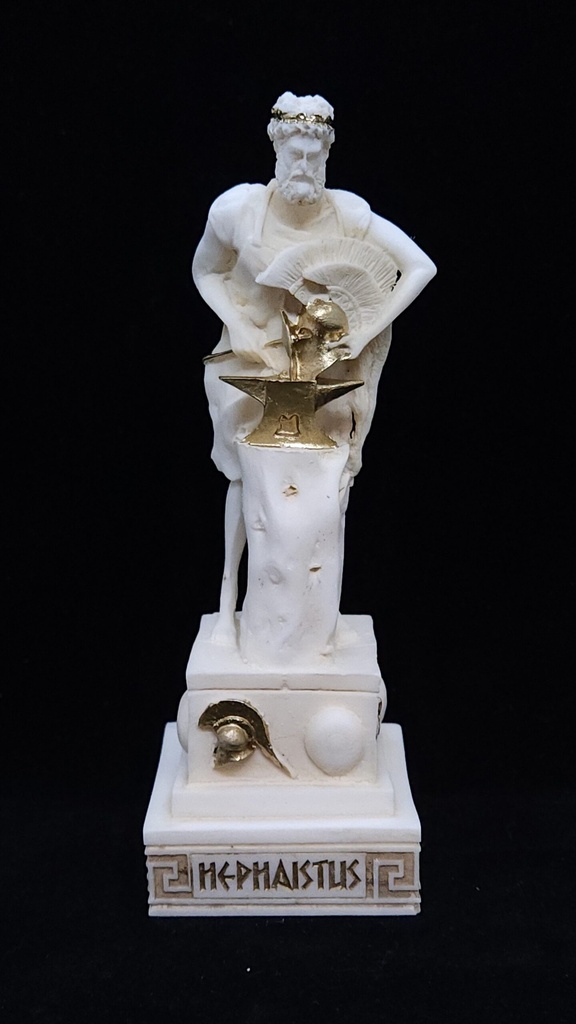 Hephaestus in Alabaster & Gold